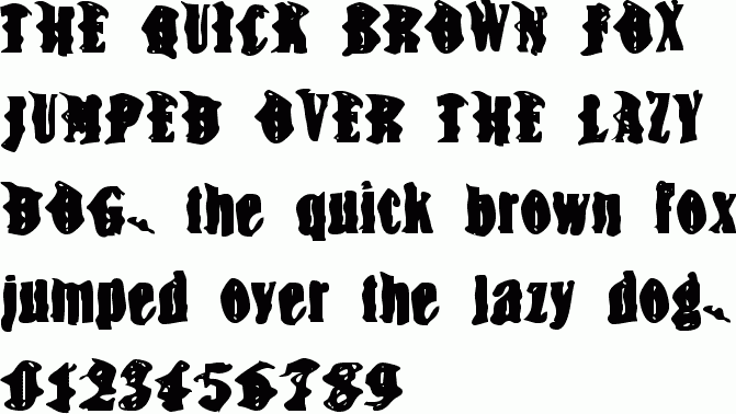 snake font