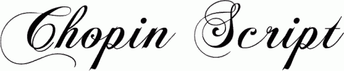 Chopin Script free font download