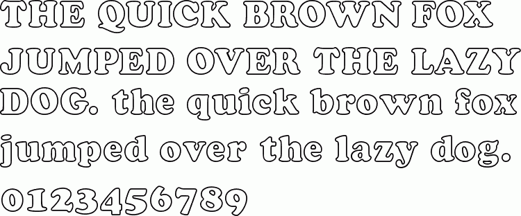 CooperBlackOutline-Regular Free Font Download