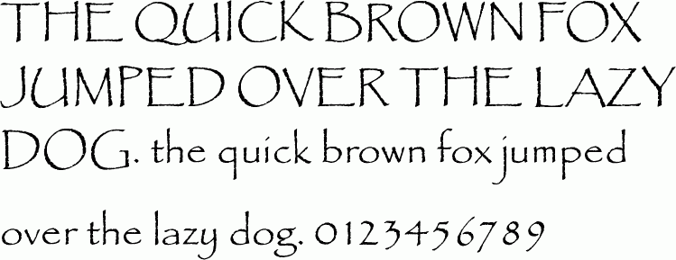 See the Papyrus ICG free font download characters