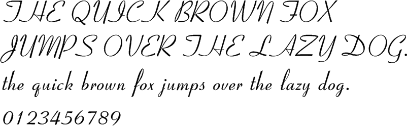 Coronet typeface art