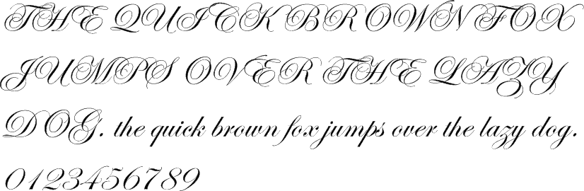 Edwardian Script Letters