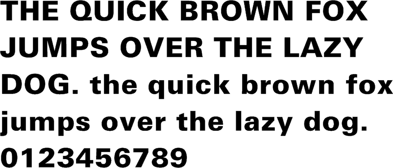 The Neue Frutiger Zip