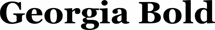 Georgia regular font