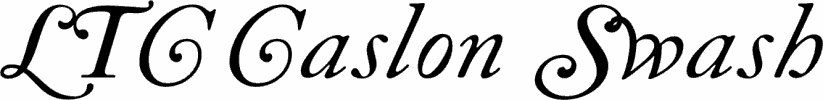 Ltc Caslon Swash Premium Font Buy And Download