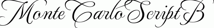 Monte Carlo Script B Premium Font Buy And Download