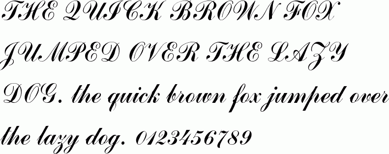 Commercial Script Regular free font download