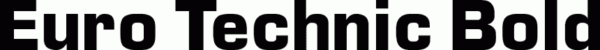 Euro Technic Bold free font download