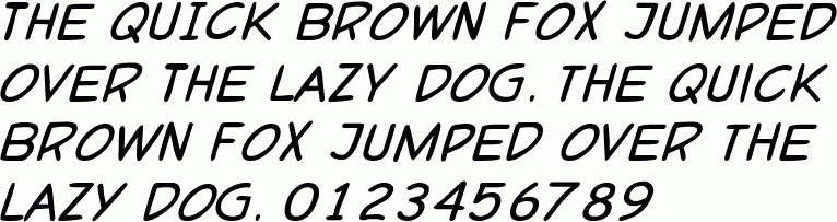 P22 Pop Art Comic Bold Italic Free Font Download