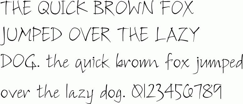 PC Sketched free font download