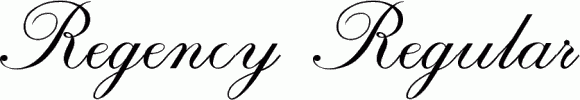 Regency Regular free font download