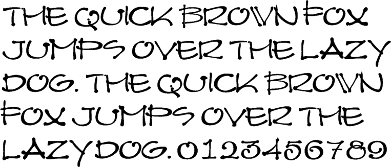 Architectural handwriting fonts