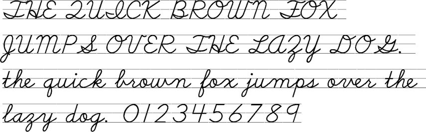 School Script Lined premium font buy and download