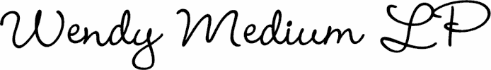 Wendy Medium LP premium font buy and download